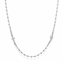 Collar Amen Rosari in Plata Zircone CROBZ3 - CROBZ3